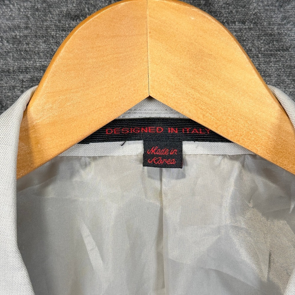 Leonardi Men's Blazer 44R Light Gray Super 150s 3 Button Sport Coat NWT - Picture 3 of 16